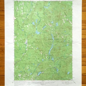 Antique Lovewell Mountain, New Hampshire 1957 US Geological Survey Topographische Karte – Washington, Stoddard, Marlow, Lempster, Windsor, NH