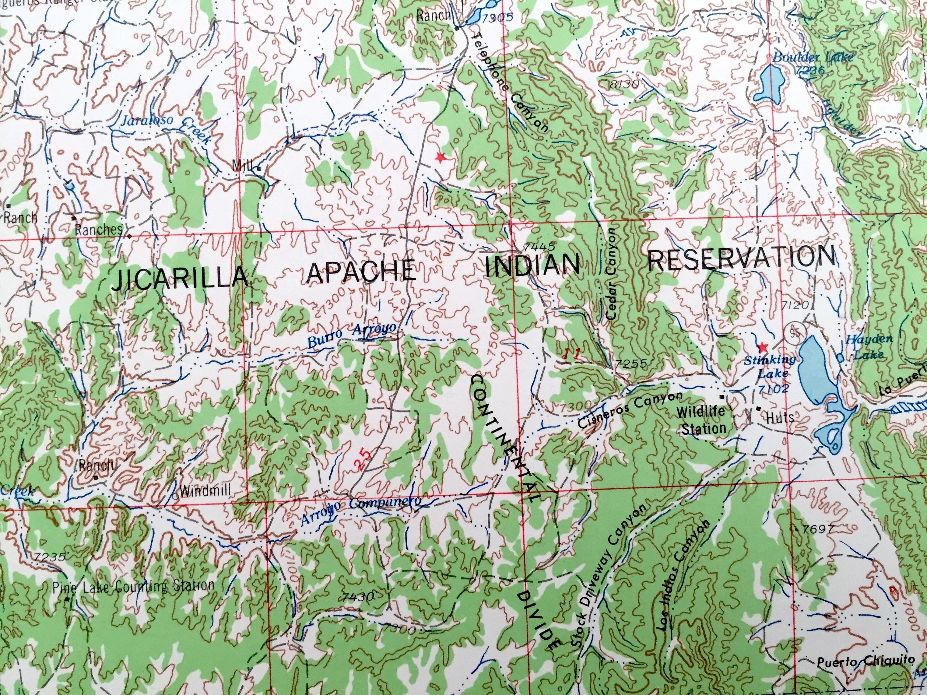 Antique Aztec New Mexico 1965 US Geological Survey Etsy UK