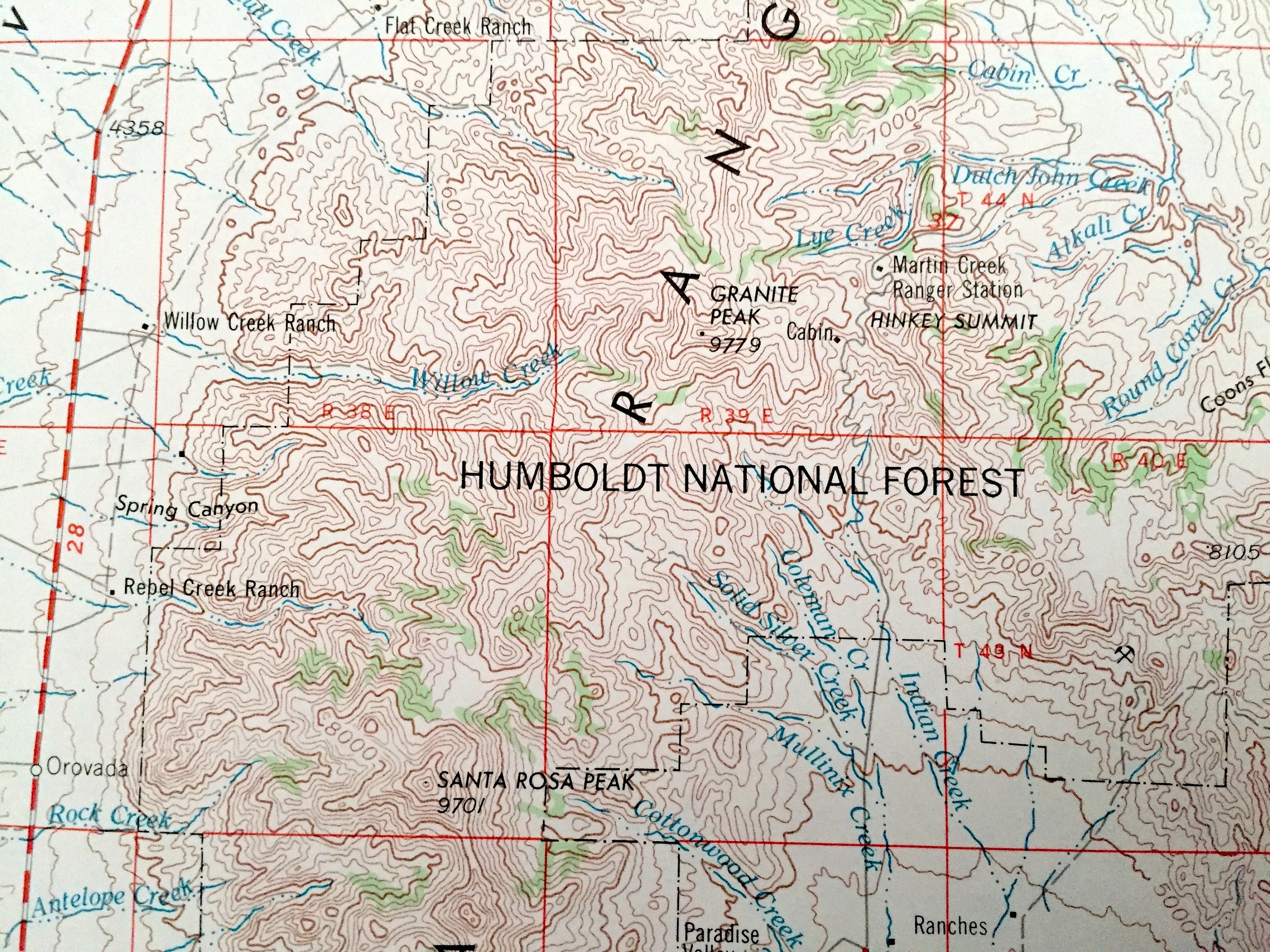 Antique McDermitt Nevada 1955 US Geological Survey Etsy