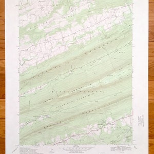Antike Enders, Pennsylvania 1969 US Geologische Übersicht Topographische Karte – Delphin County, Jackson, Jefferson, Wayne, Rush, mittlerer Paxton
