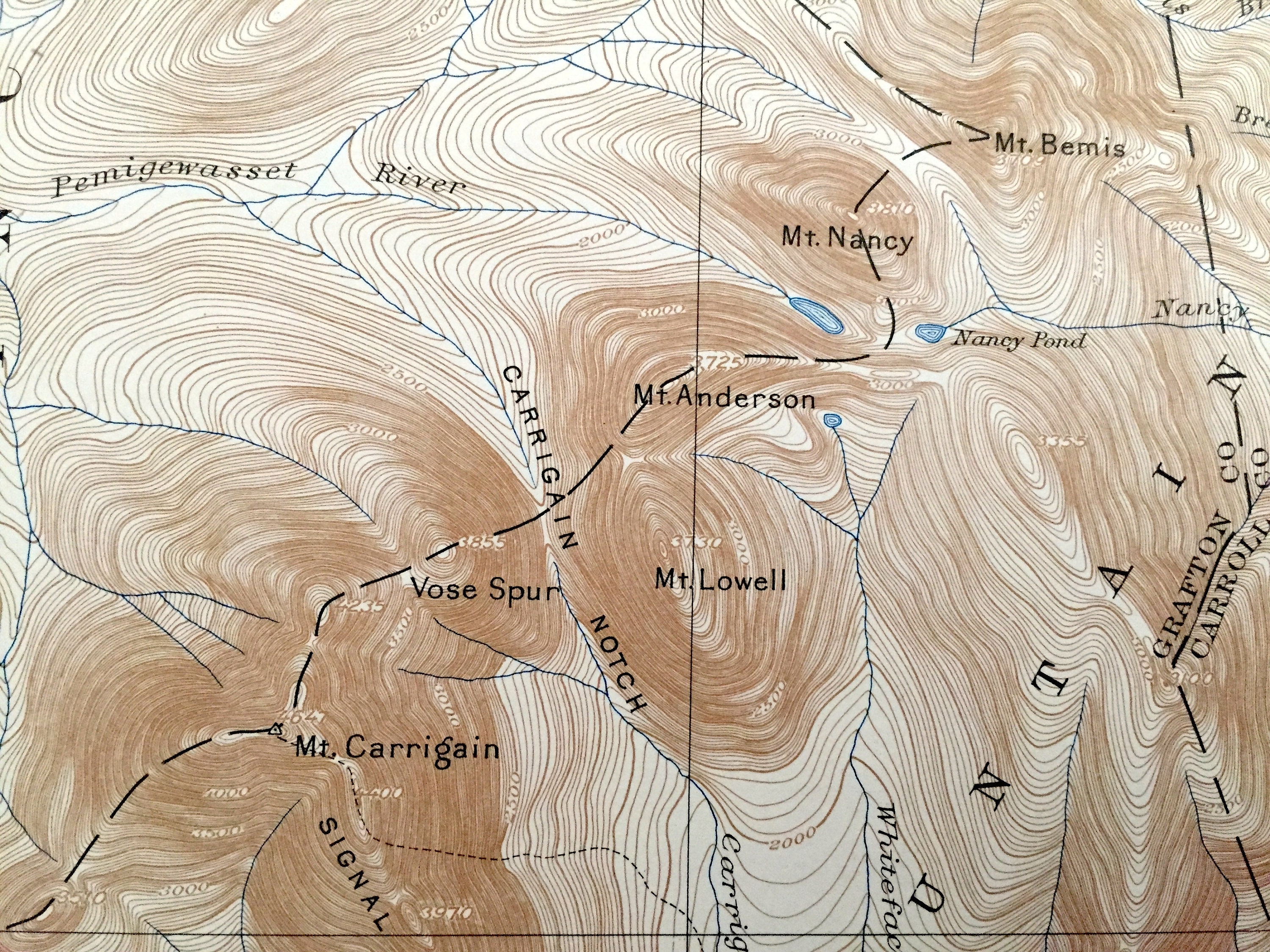 Antique Crawford Notch New Hampshire 1896 US Geological Etsy