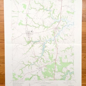 Antique Middletown, Delaware Carte topographique de l’US Geological Survey de 1953 – Comté de New Castle, Odessa, Townsend, Blackbird Landing Armstrong DE