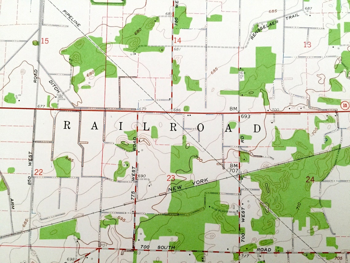 Antique North Judson Indiana 1959 US Geological Survey Etsy UK