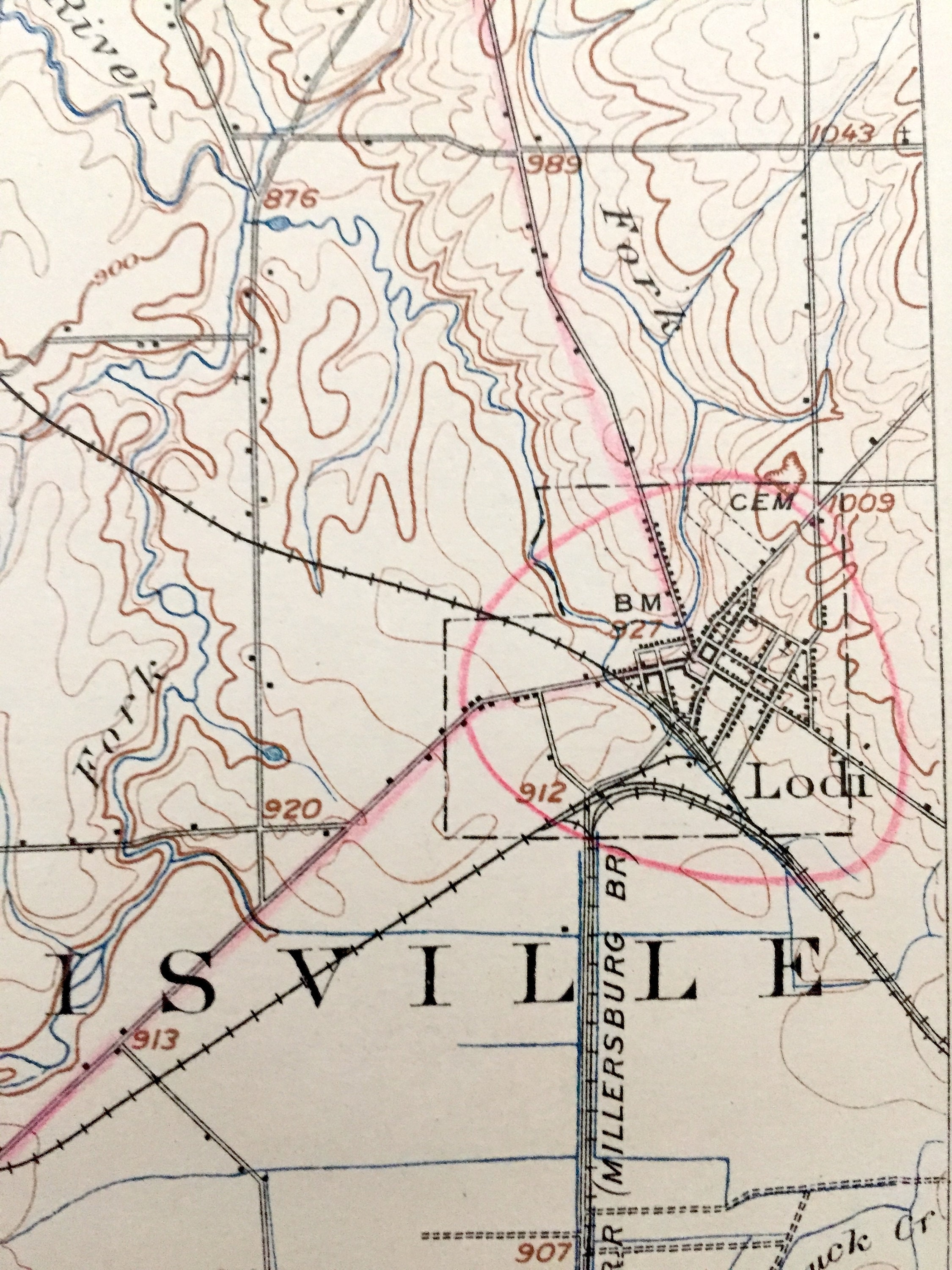 Antique Wellington Ohio 1906 US Geological Survey Topographic Etsy