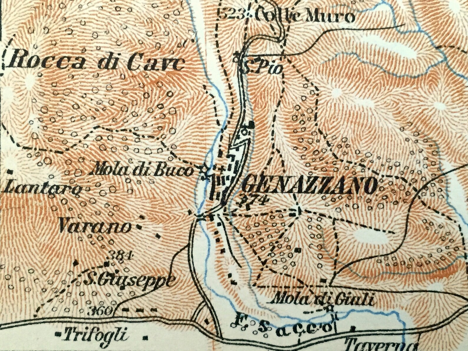 Antique 1904 Subiaco Italy Map From Baedekers Guide Rome Etsy