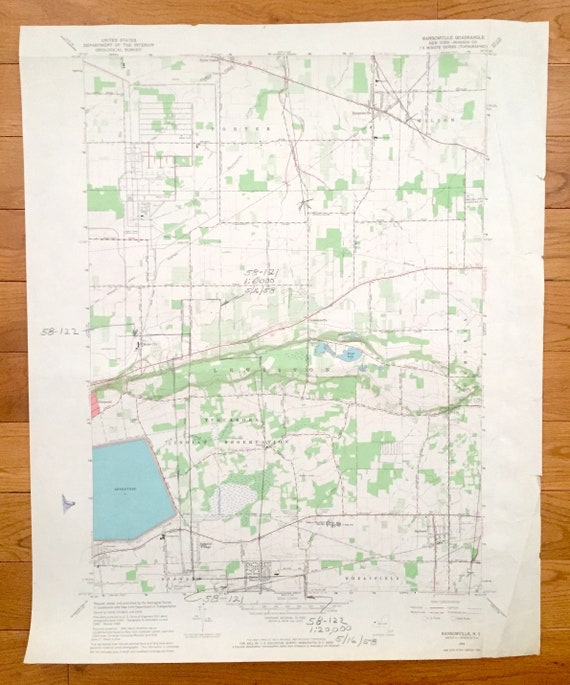 Antique Ransomville New York 1965 US Geological Survey Etsy