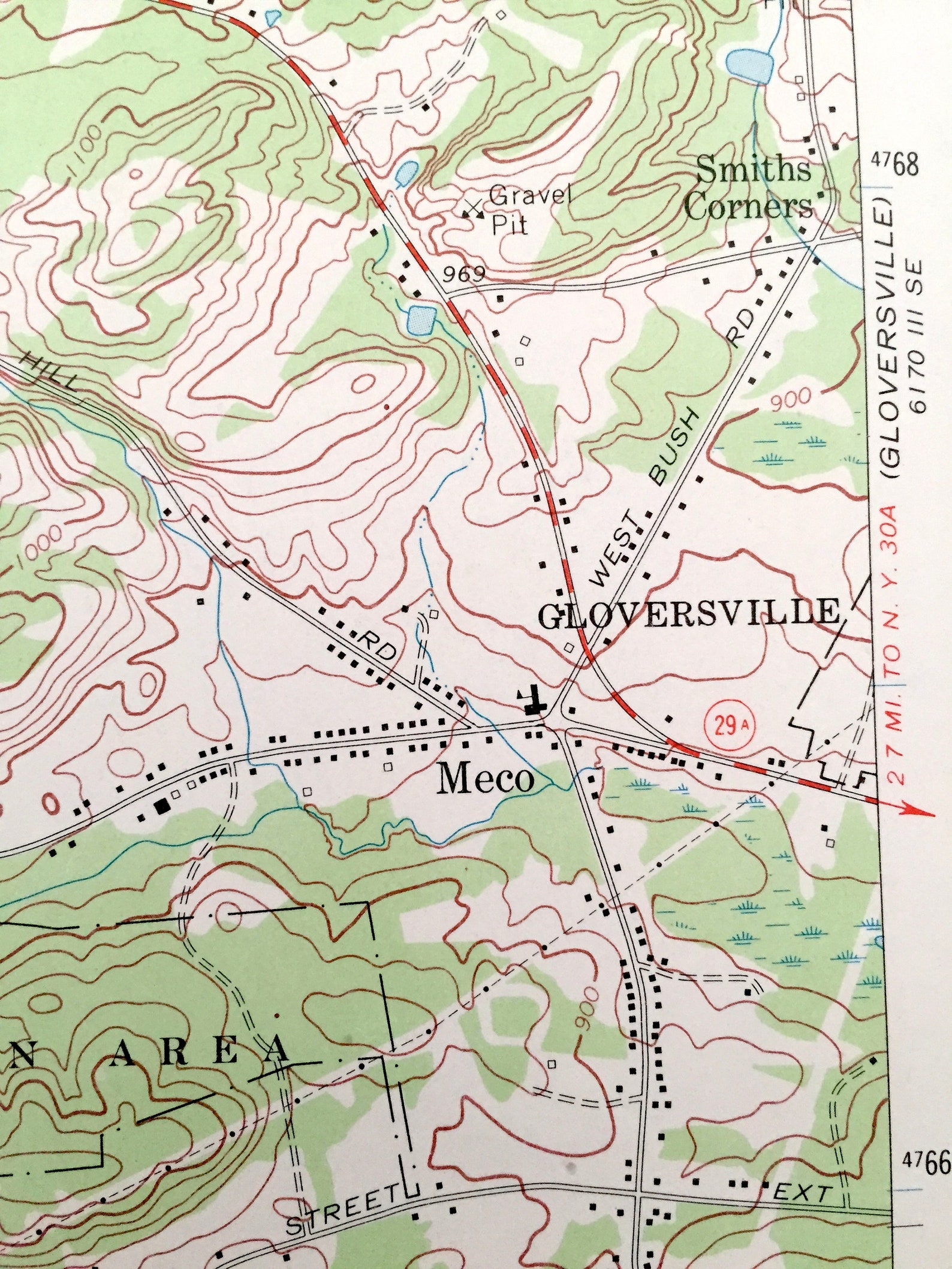Antique Peck Lake New York 1970 US Geological Survey Etsy