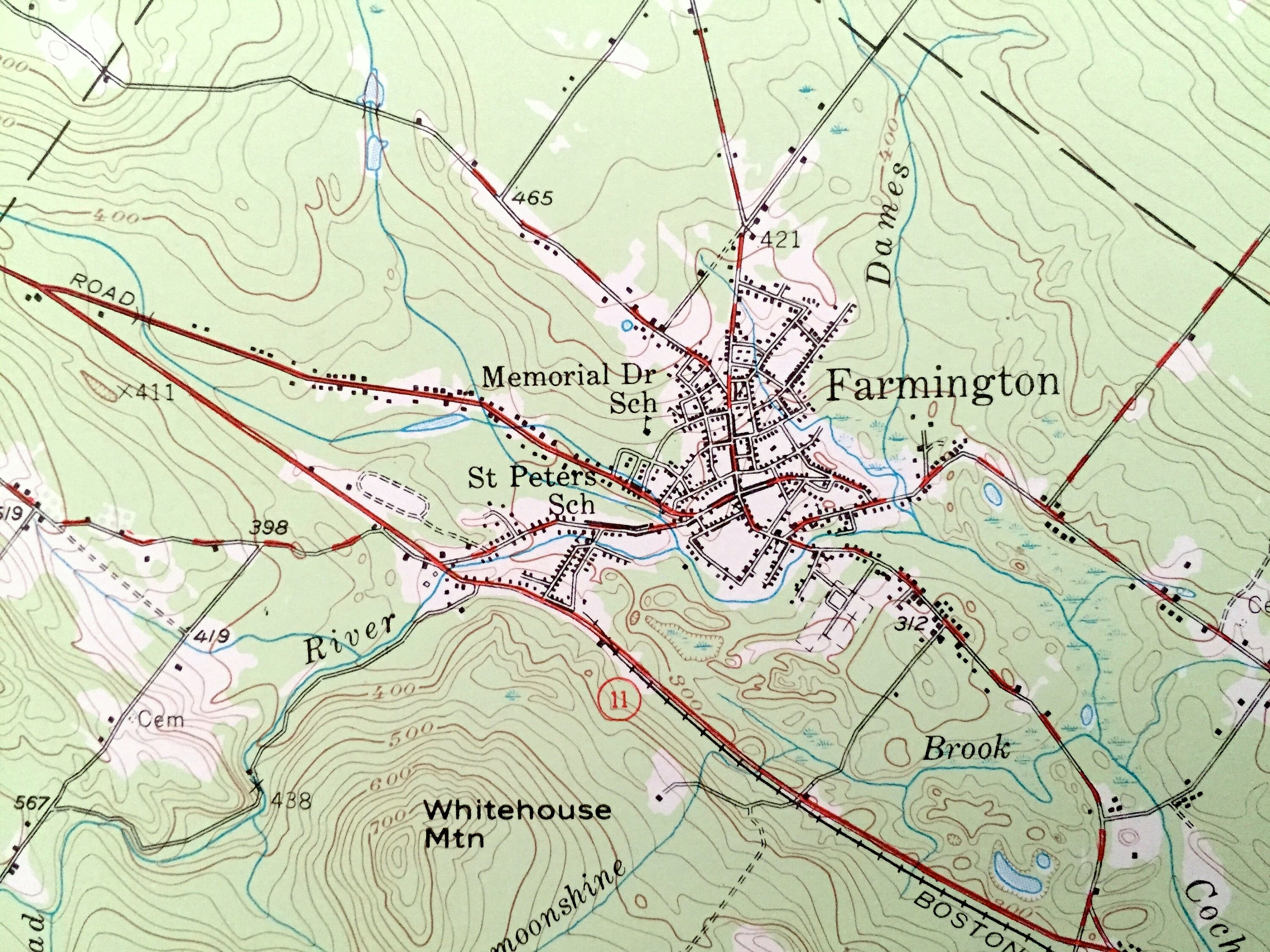 Antique Merrymeeting Lake New Hampshire 1957 US Geological Etsy
