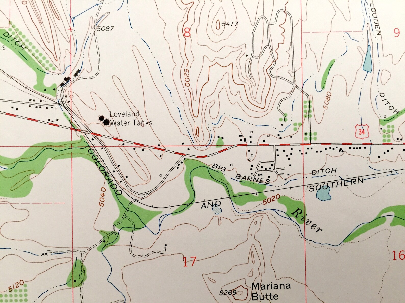 Antique Masonville Colorado 1962 US Geological Survey Etsy