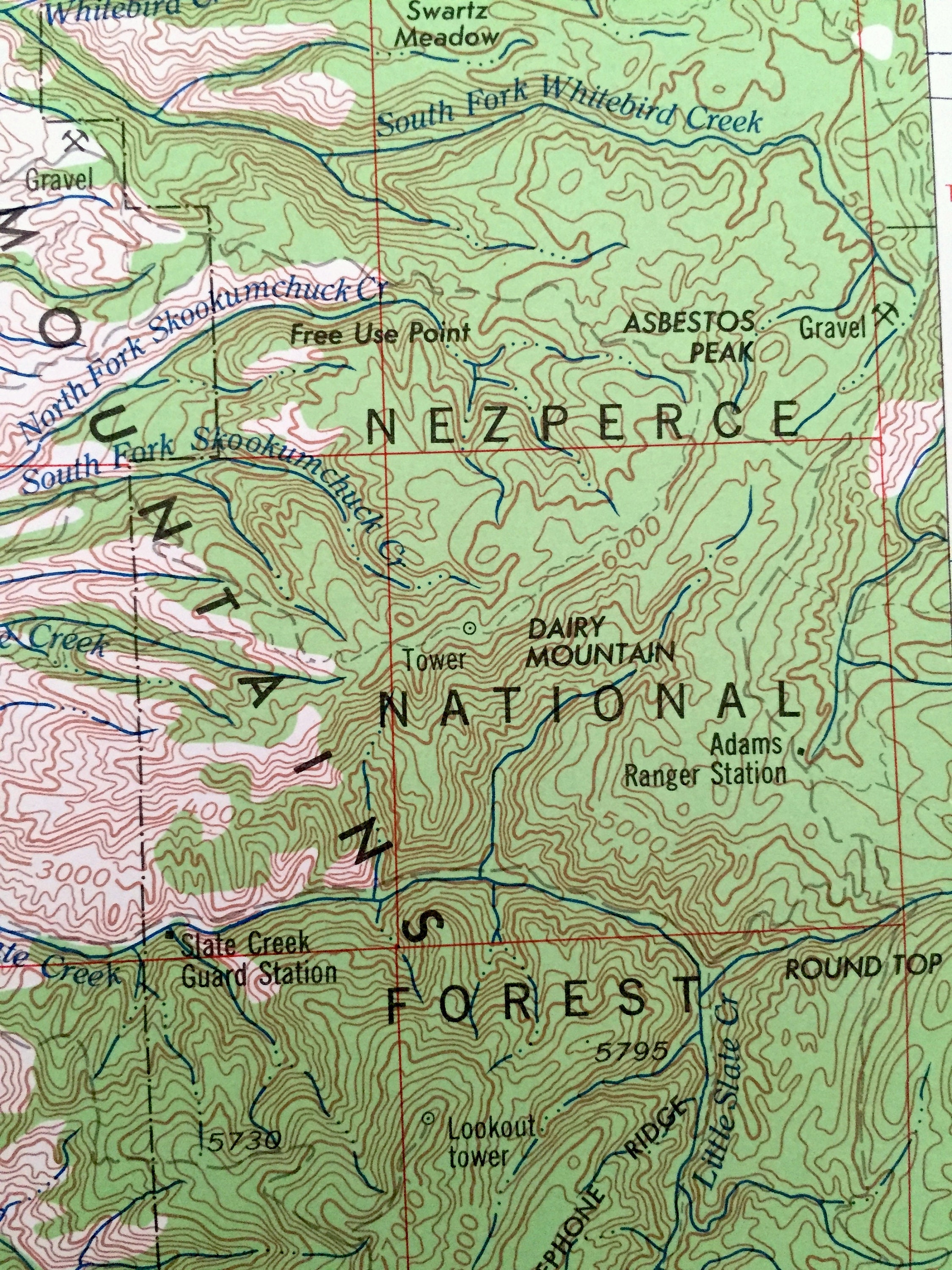 Antique Grangeville Idaho 1955 US Geological Survey Etsy UK
