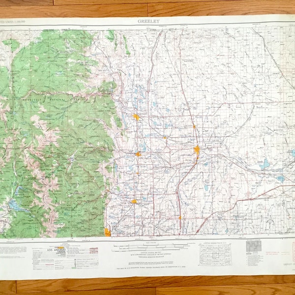 Loveland Map Hiking Etsy
