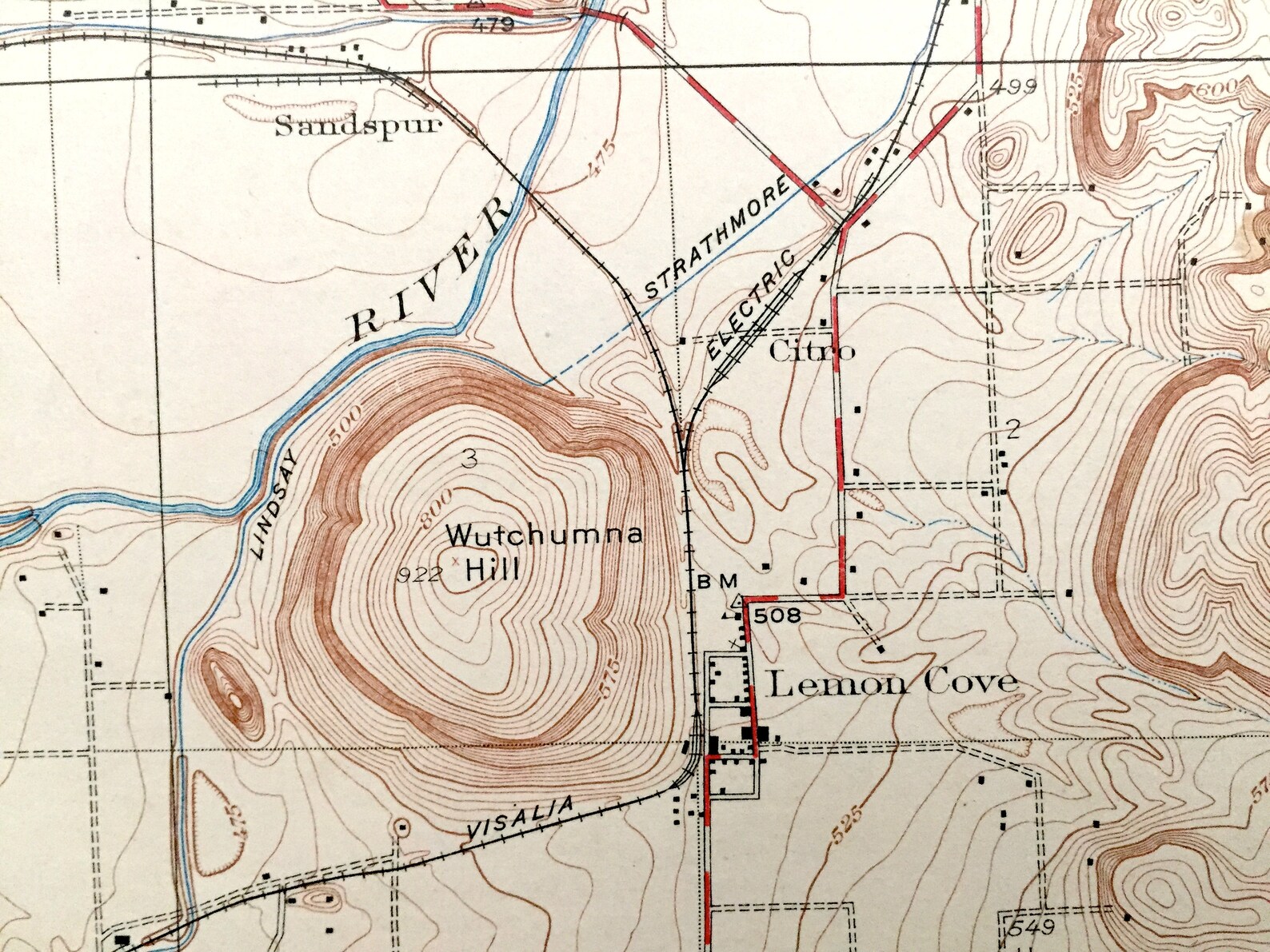 Antique Lemon Cove California 1928 US Geological Survey Etsy UK