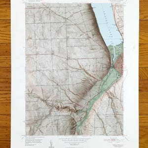 Antike Ithaca West, New York 1949 US Geologische Untersuchung Topographische Karte - Tompkins County, Ulysses, Enfield, Newfield, Danby, Lansing, NY