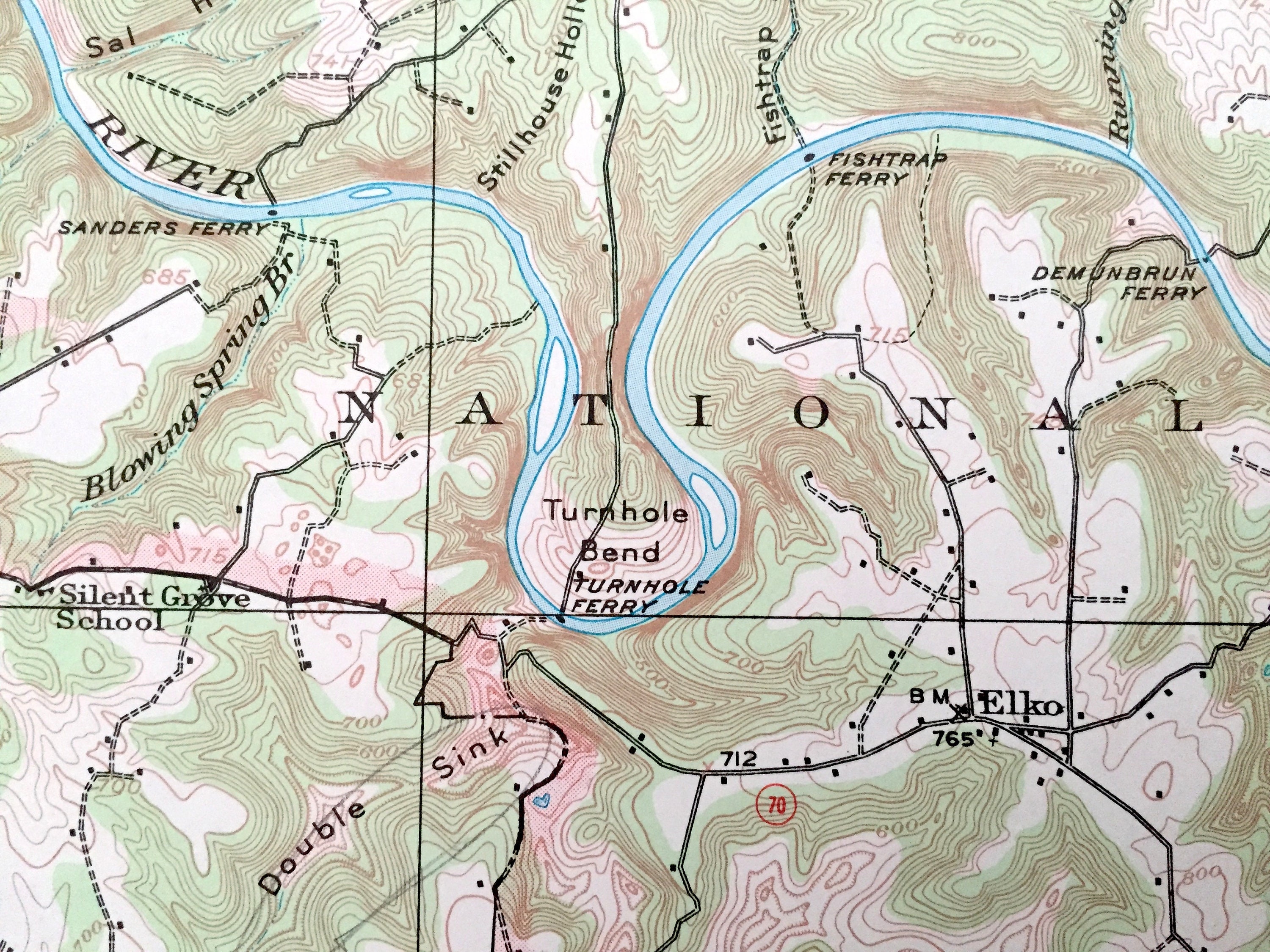 Antique Mammoth Cave Kentucky 1922 Us Geological Survey Etsy