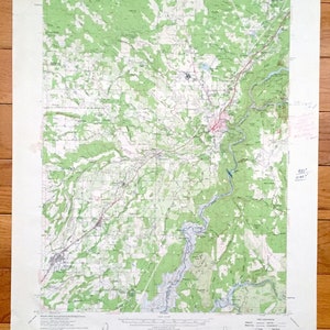 May include: A vintage topographic map of the Guinda, California area. The map is printed on paper and shows the terrain, roads, and rivers of the region. The map is dated 1942 and is in good condition.