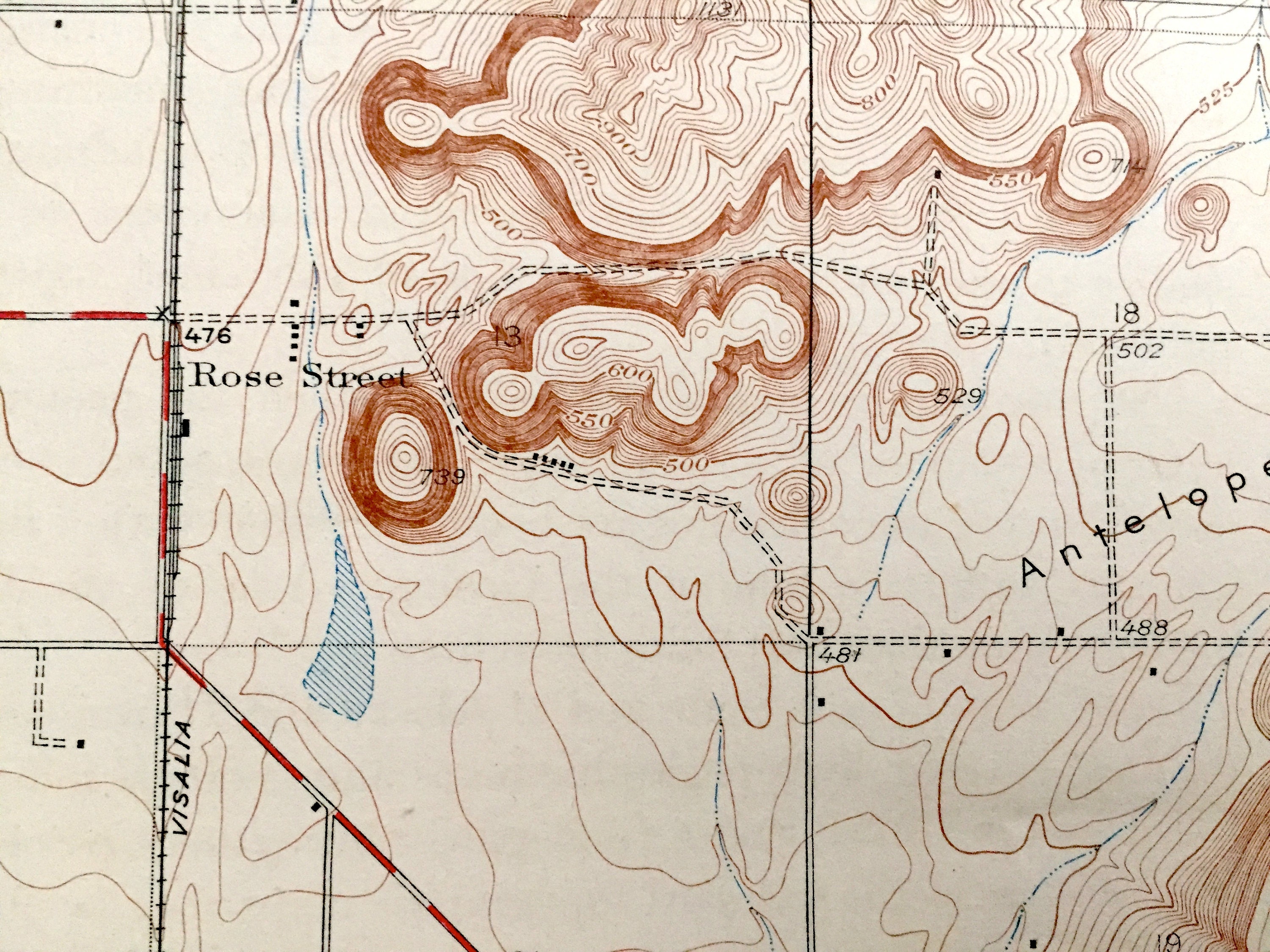 Antique Lemon Cove California 1928 US Geological Survey Etsy UK