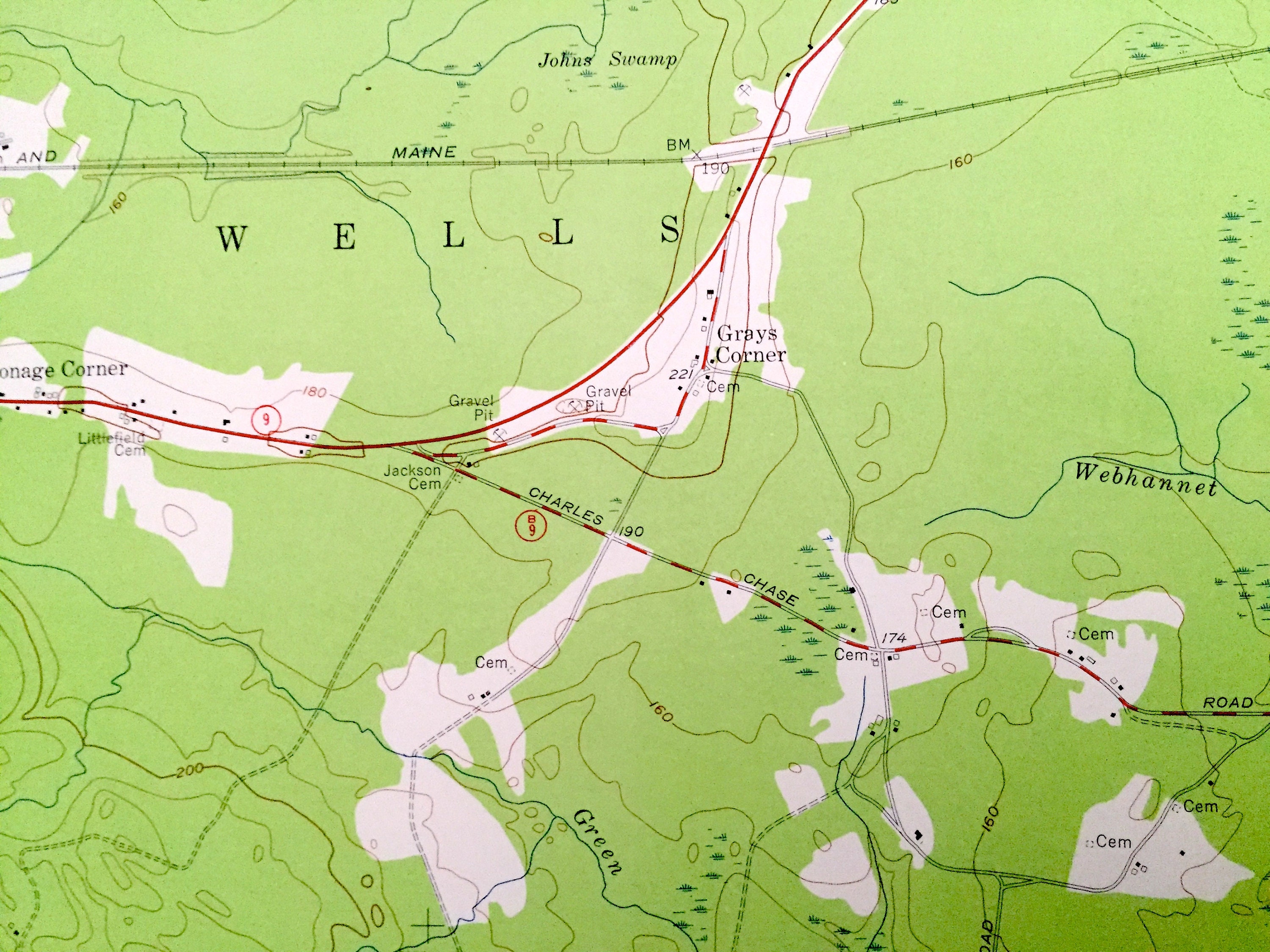 Antique North Berwick Maine 1956 US Geological Survey Etsy UK