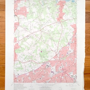 Antike Hicksville, New York 1967 US Geologische Untersuchung topographische Karte – Long Island, Nassau County, Glen Cove, Oyster Bay, Hempstad, NY