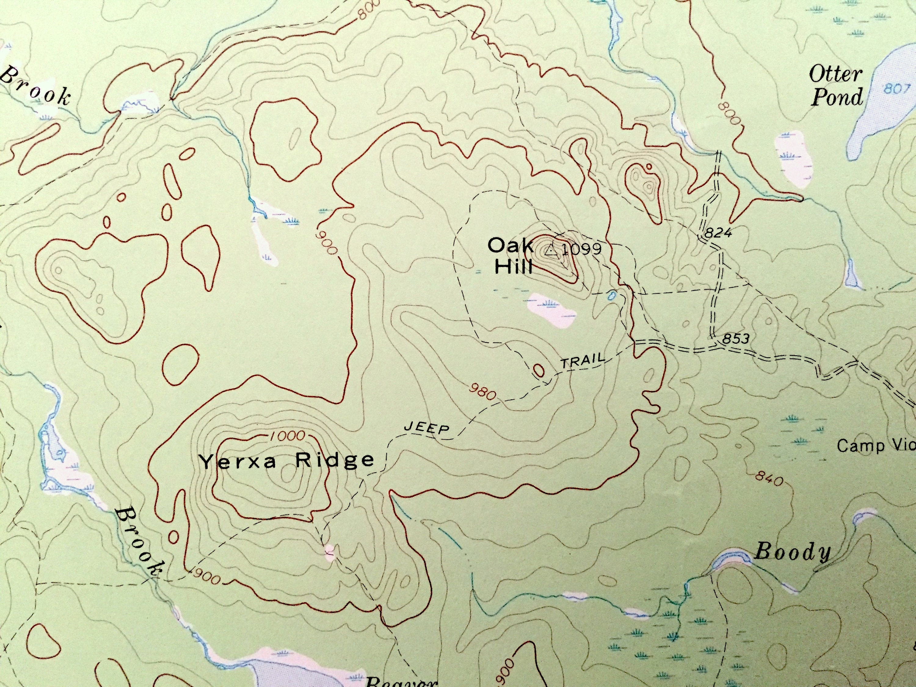 Antique Oxbow Maine 1965 US Geological Survey Topographic Map Etsy