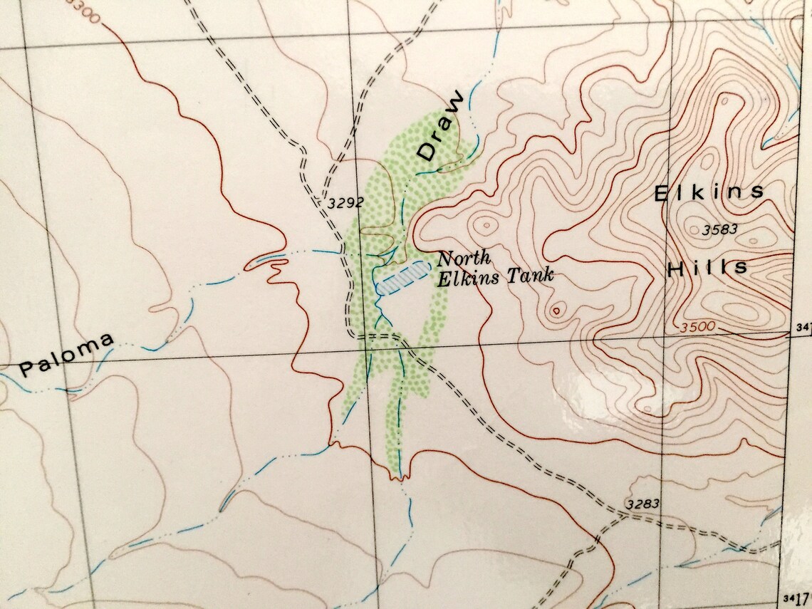 Antique Balmorhea Texas 1980 US Geological Survey Topographic Etsy UK