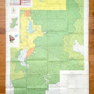 Antique Bridger-Teton National Forest, Wyoming 1973 CARTE TOPOGRAPHIQUE DE L’US Geological Survey – Jackson Hole Snow King Mountain Yellowstone WY