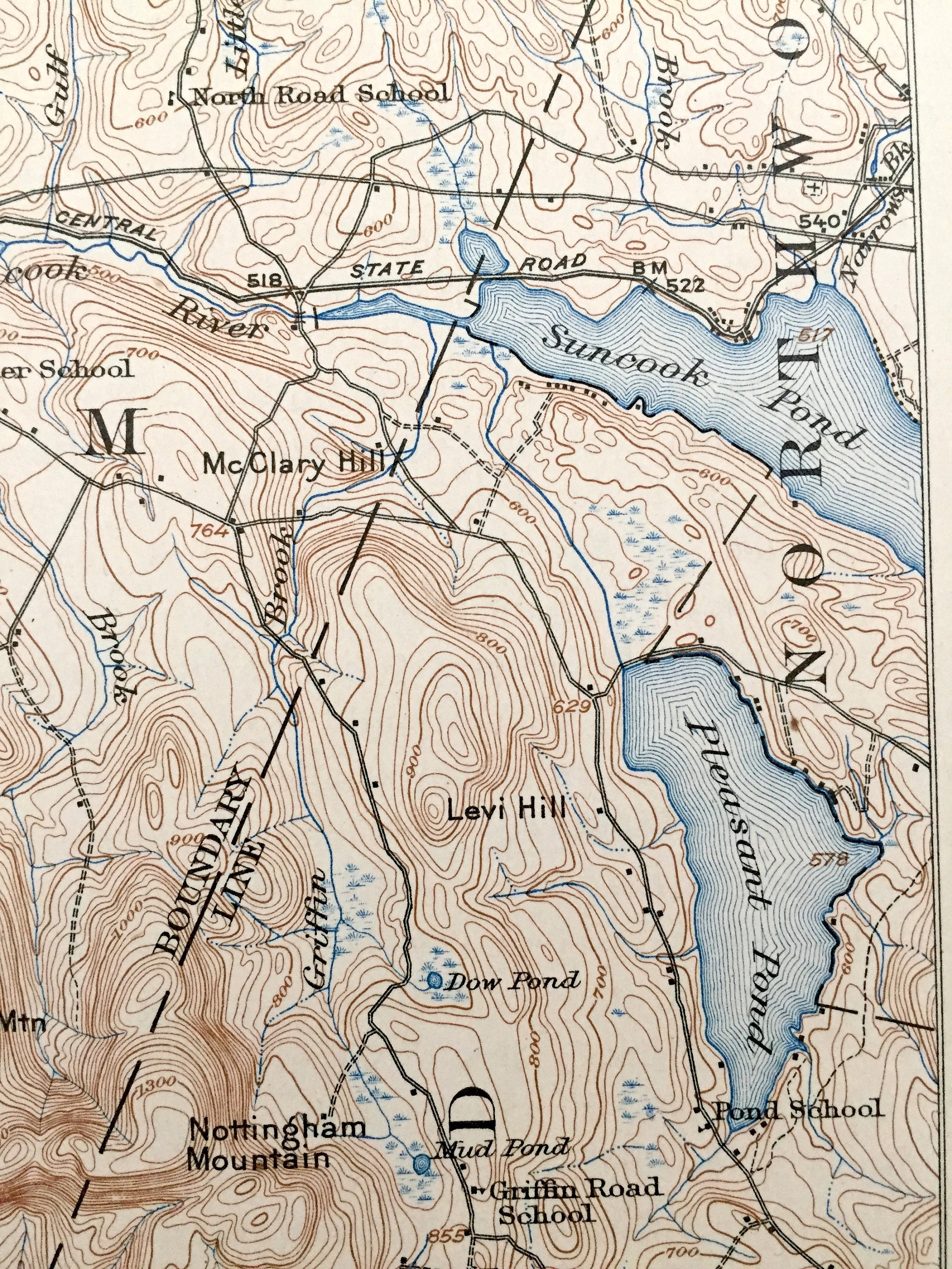 Antique Suncook New Hampshire 1921 US Geological Survey Mappa Etsy