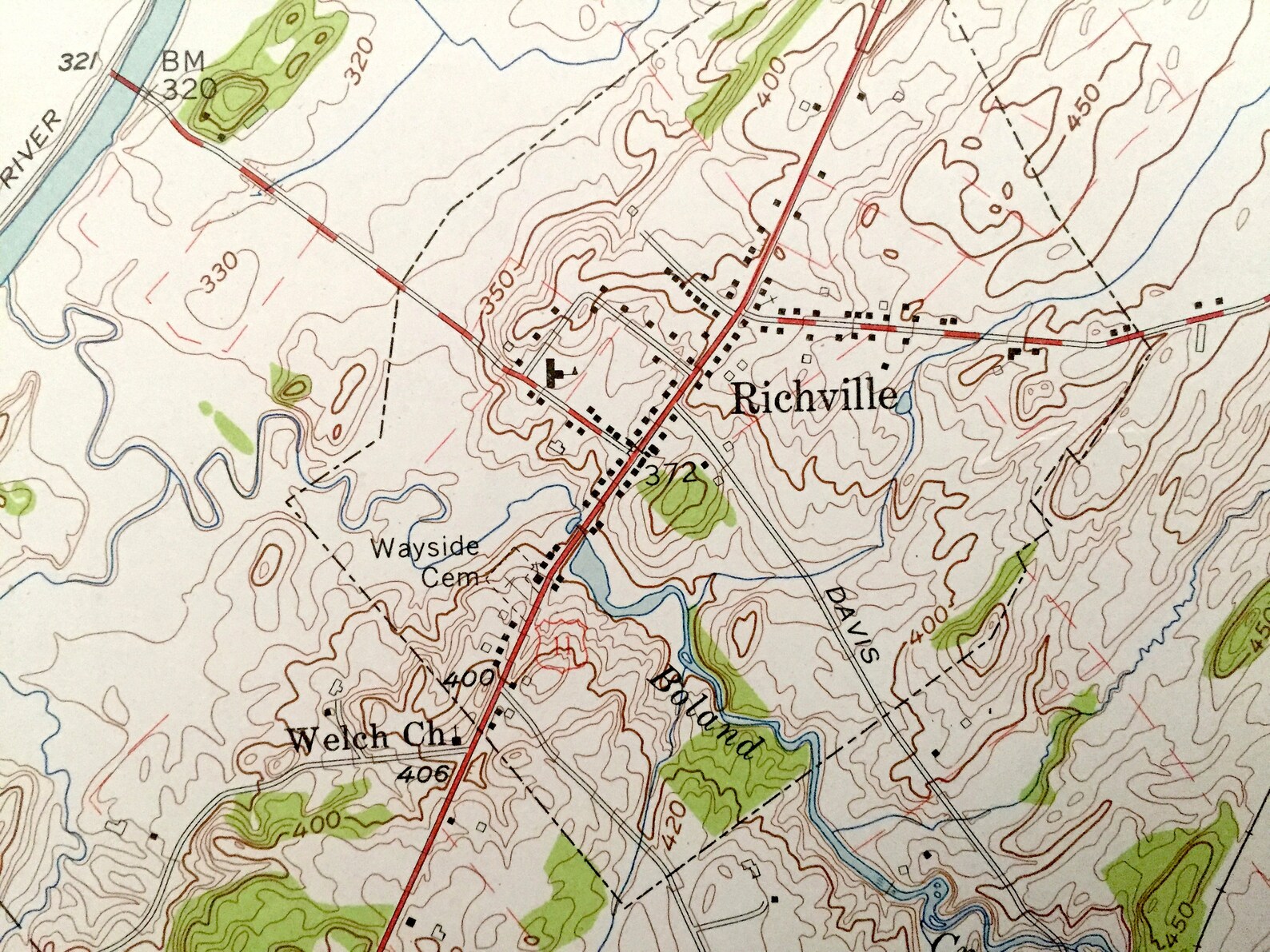 Antique Richville New York 1956 US Geological Survey Etsy