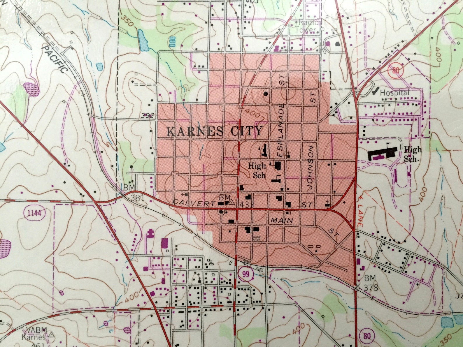 Antique Karnes City Texas 1960 US Geological Survey Etsy