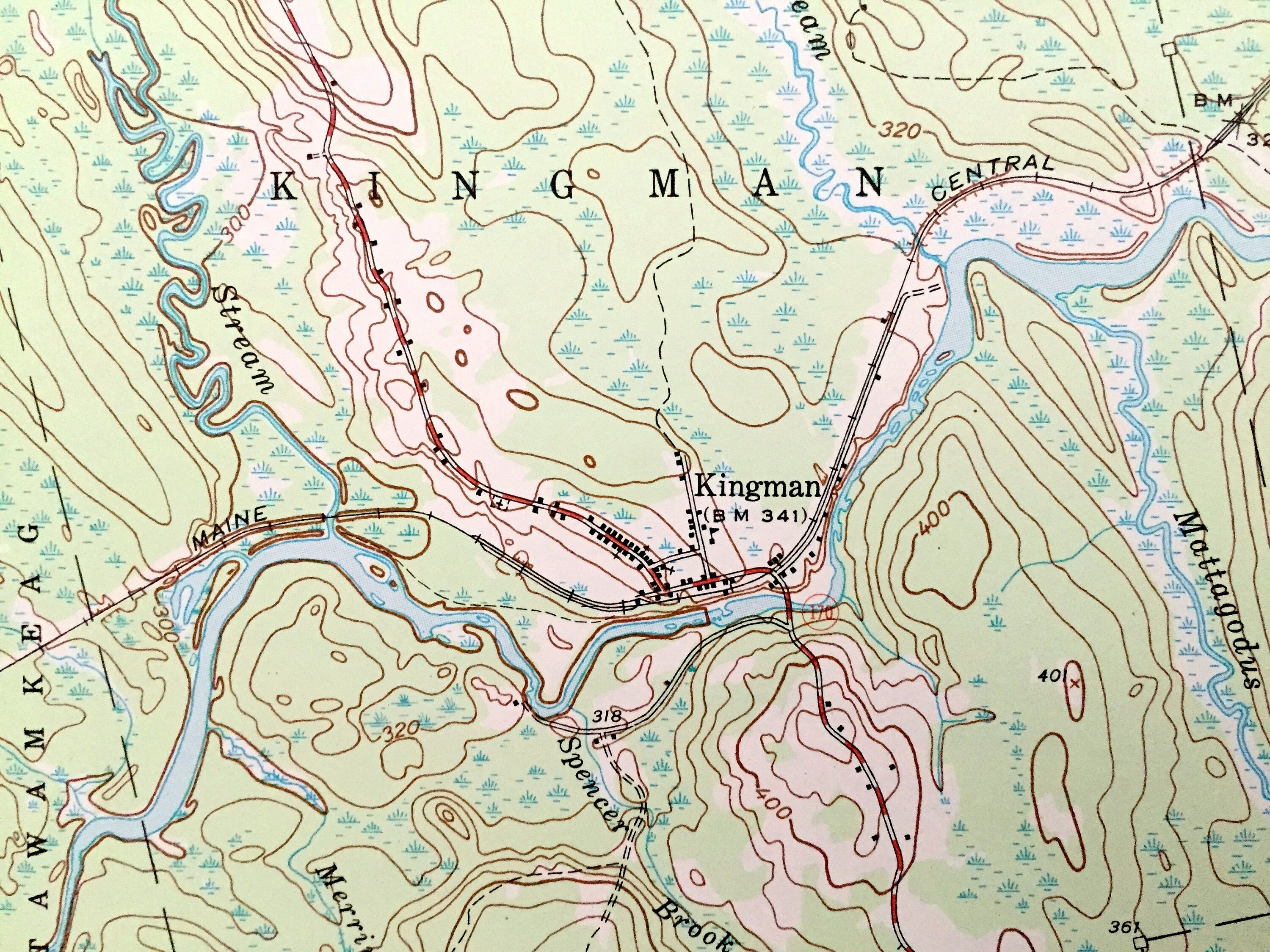Antique Wytopitlock Maine 1941 US Geological Survey Etsy