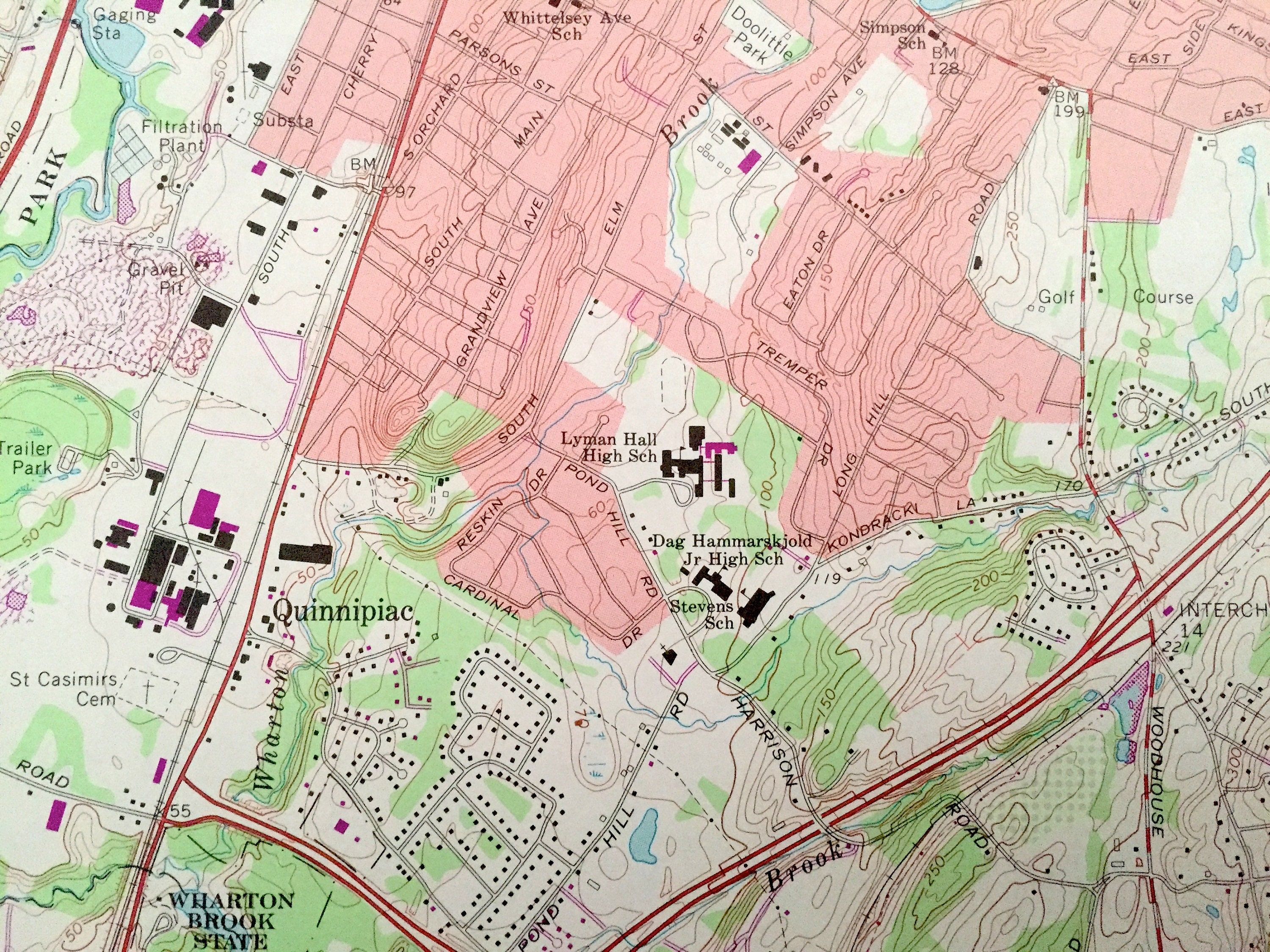 Antique Wallingford Connecticut 1967 US Geological Survey Etsy UK
