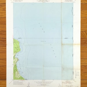 Antike Lake Tahoe, Kalifornien 1955 US Geologische Dienst Topographische Karte - Meeks Bay, Placer County, El Dorado County, Tahoma, CA