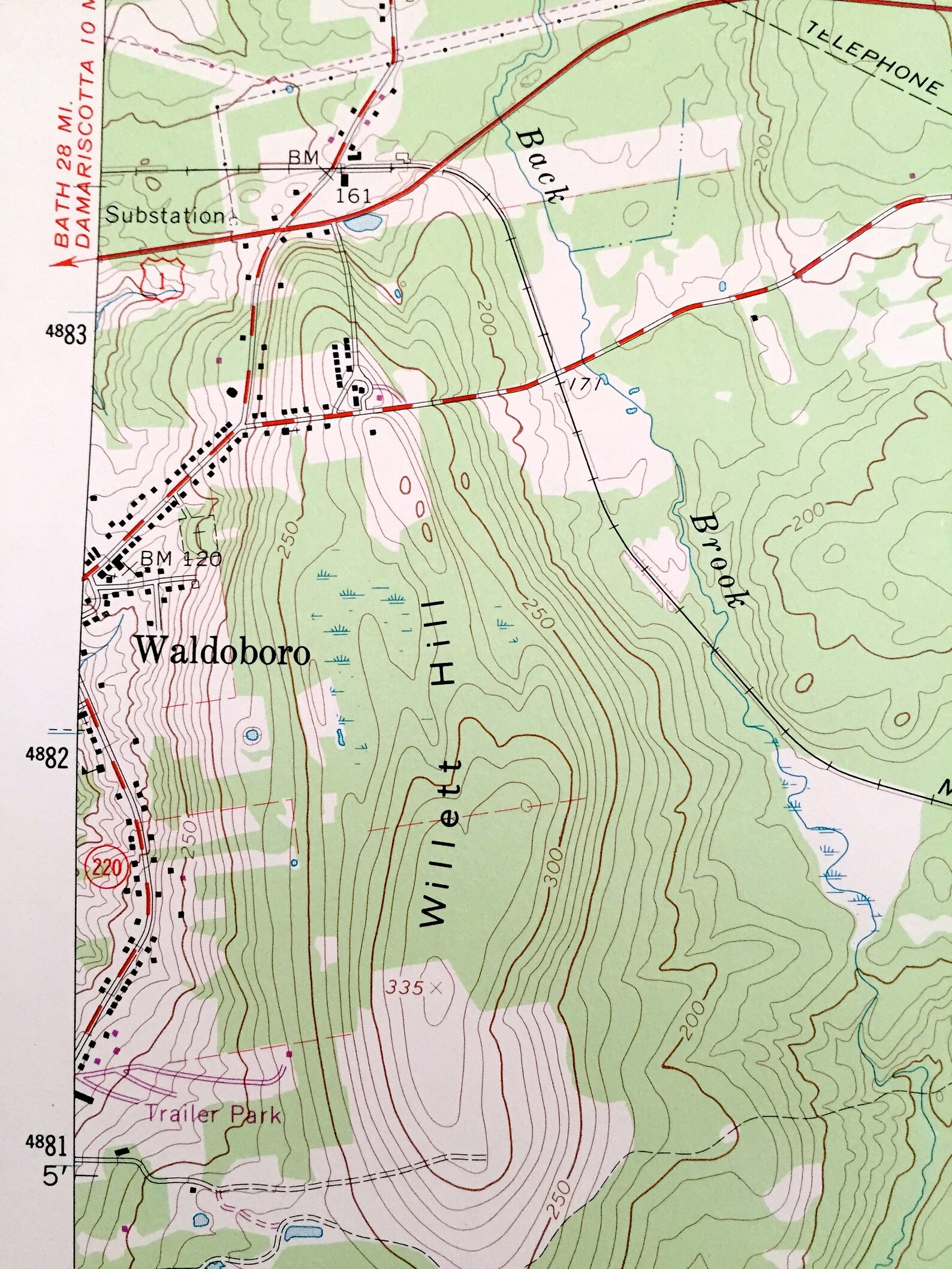Antique Waldoboro Maine 1965 US Geological Survey Topographic Etsy