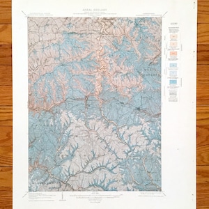 Antike Burgettstown, Pennsylvania 1910 US Geological Survey Topographie-Karte – Washington, Beaver, Allegheny County, Midway, Bulger, PA