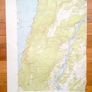 Antike Putnam, New York 1950 U.S. Geologische Übersicht topographische Karte – Clemons, kalten Frühjahr, Haag, Fleder, Washington County, Lake George
