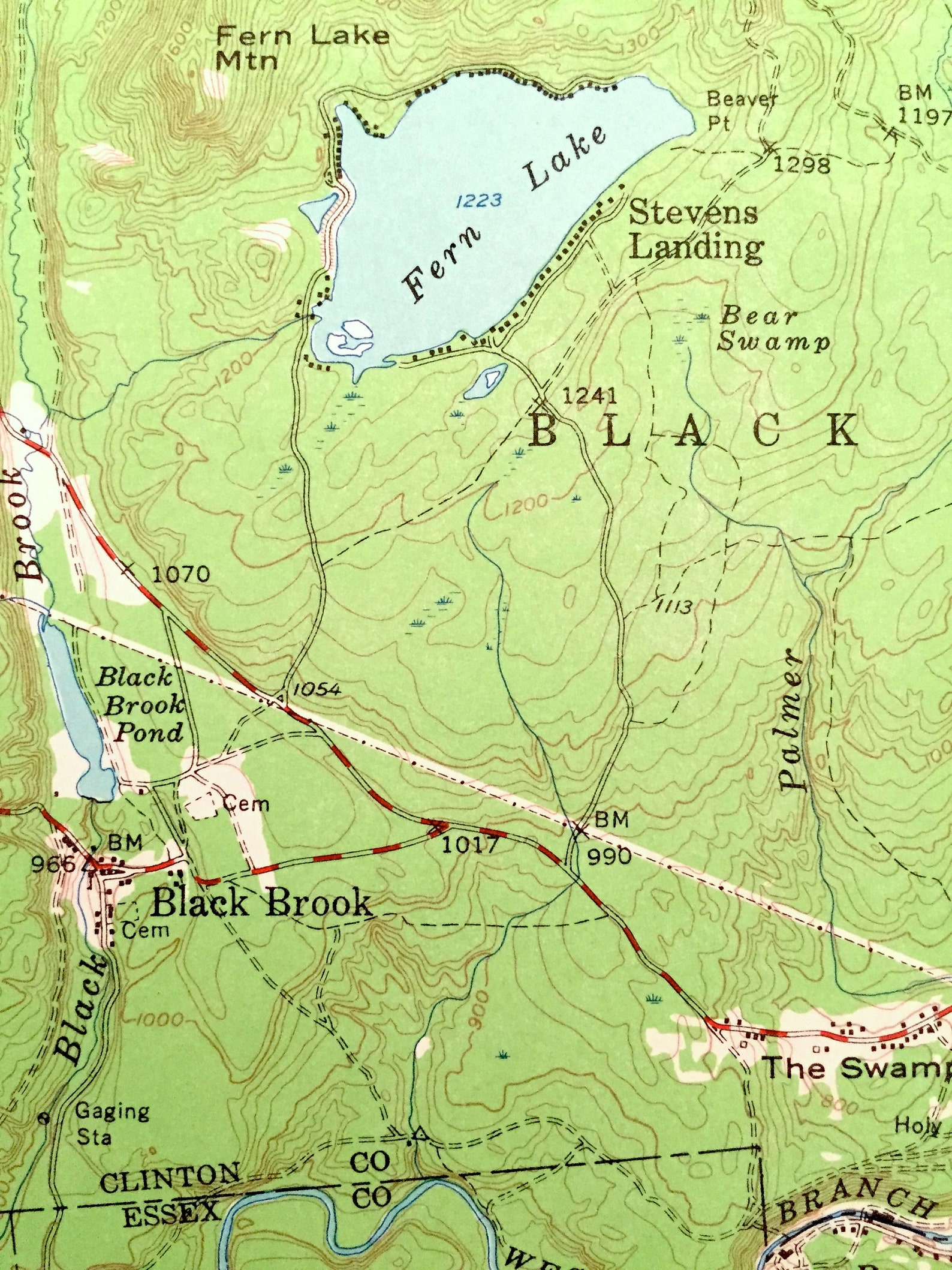 Antique Au Sable Forks New York 1953 US Geological Survey Etsy