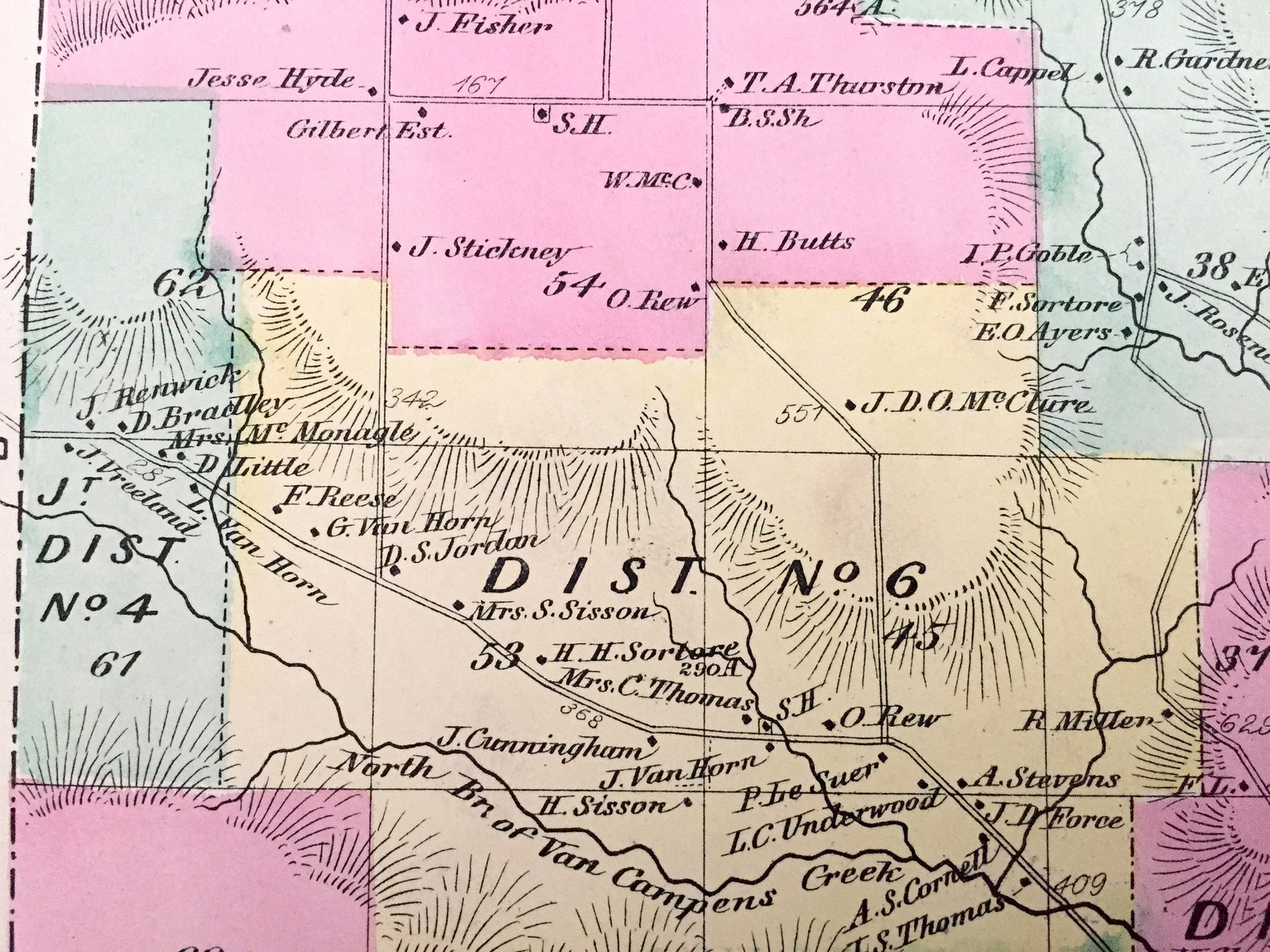 Antique 1869 Friendship New York Map From D.G. Beers Atlas of Etsy