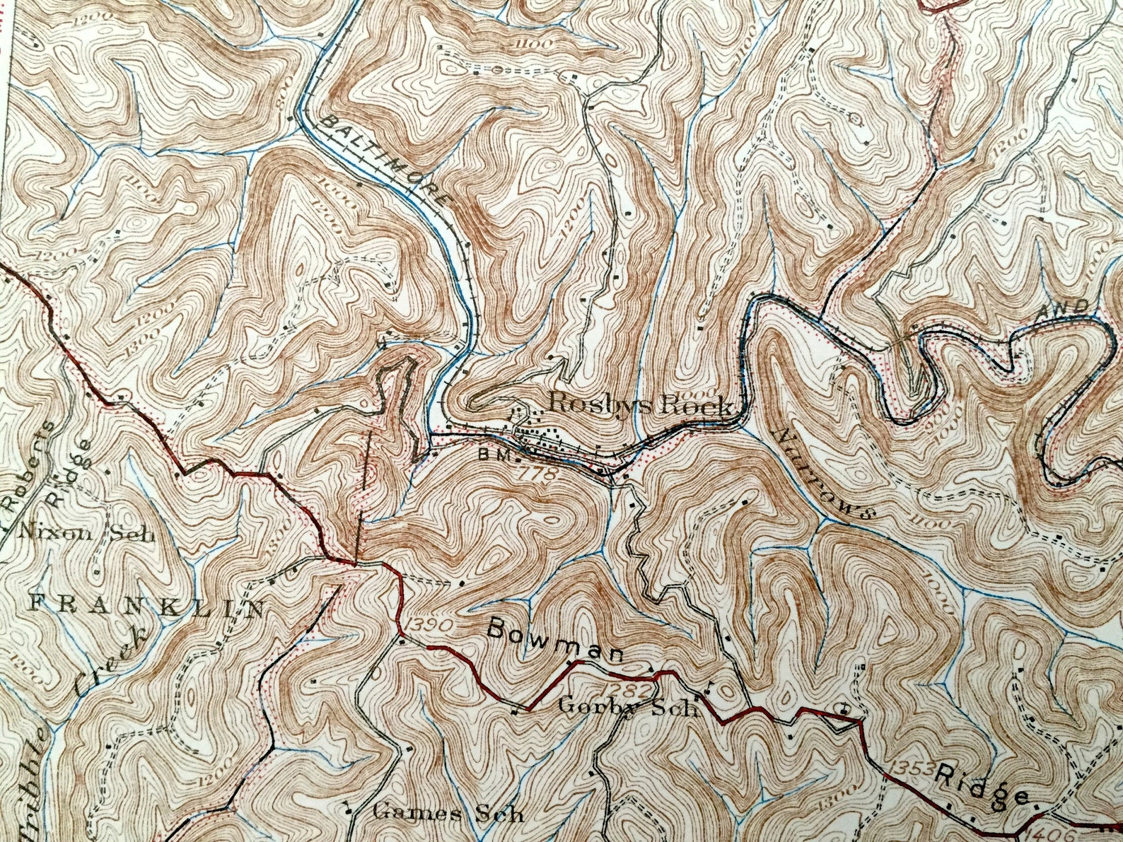 Antique Cameron West Virginia 1942 US Geological Survey Etsy