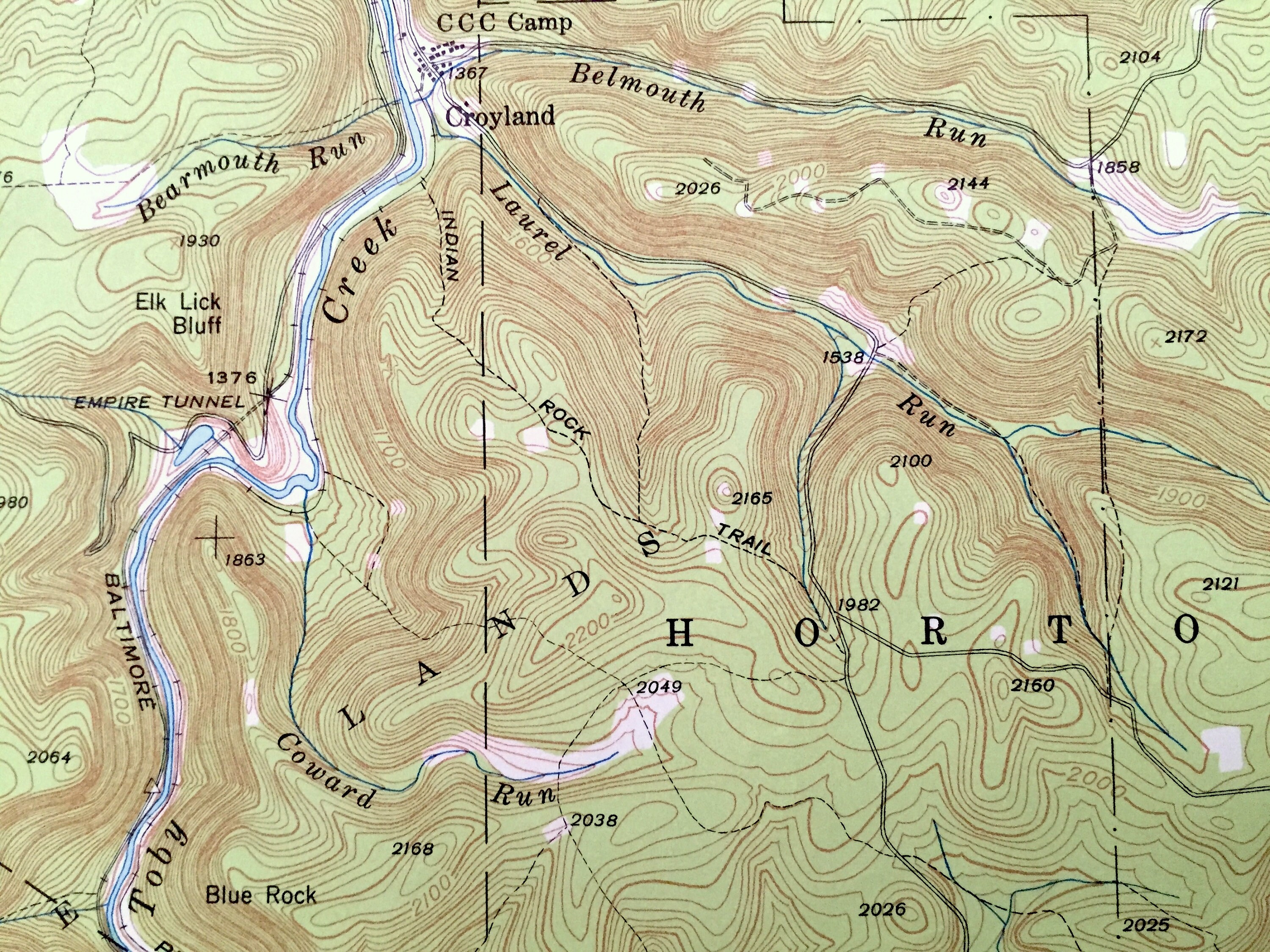 Antique Hallton Pennsylvania 1940 US Geological Survey Etsy