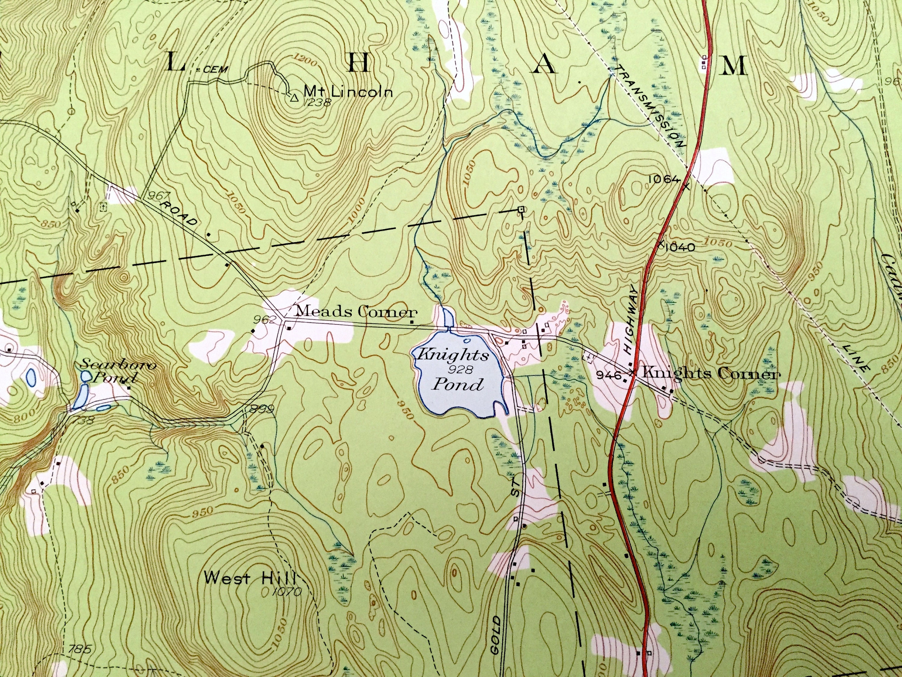 Antique Belchertown Massachusetts 1949 US Geological Survey Etsy