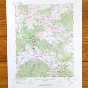 Antike Creede, Colorado 1959 US Geologische Dienst Topographische Karte - Mineral, Saguache County, Sunnyside, Rio Grande National Forest, CO