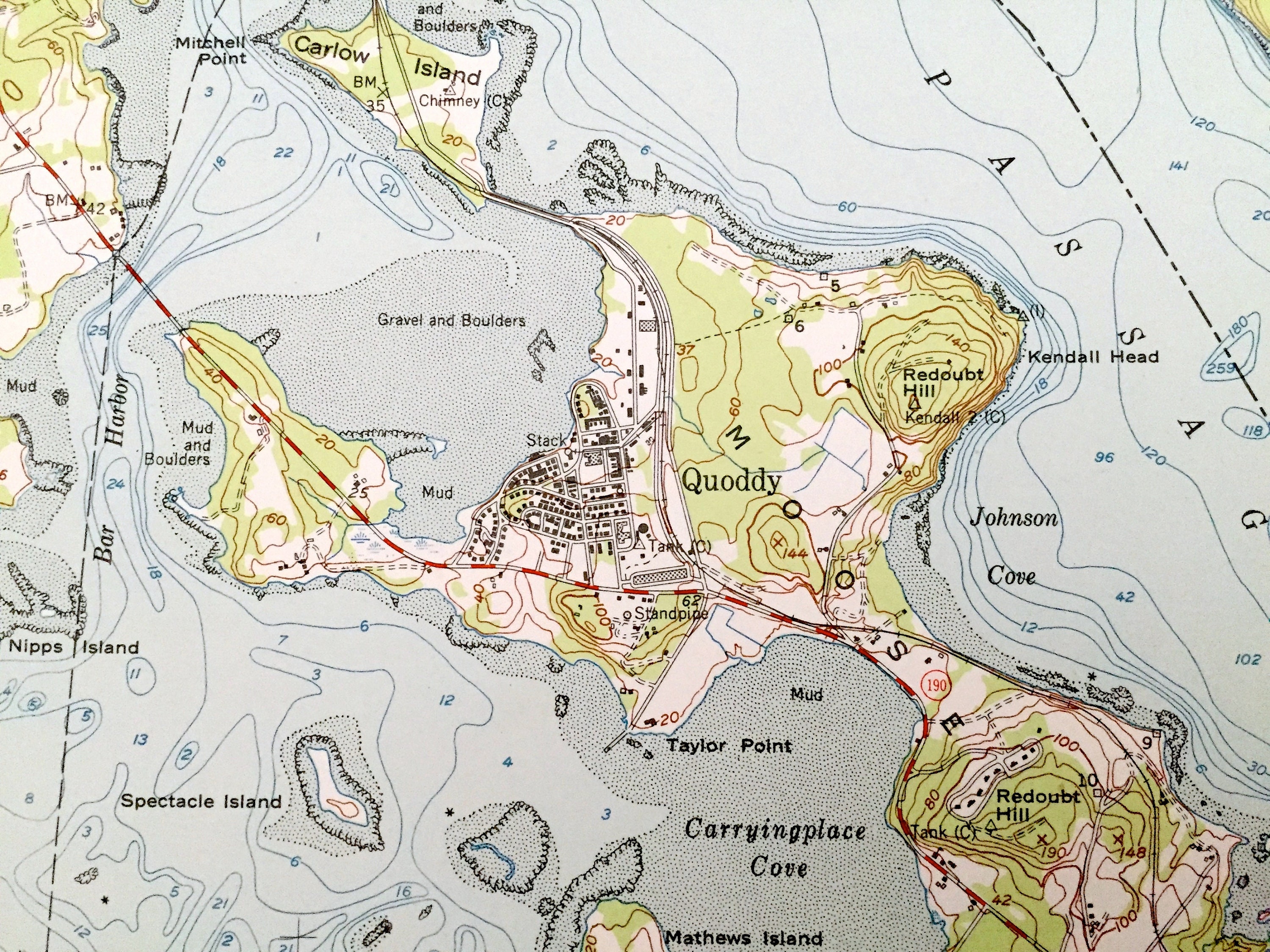 Antique Eastport Maine 1949 US Geological Survey Topographic Etsy UK
