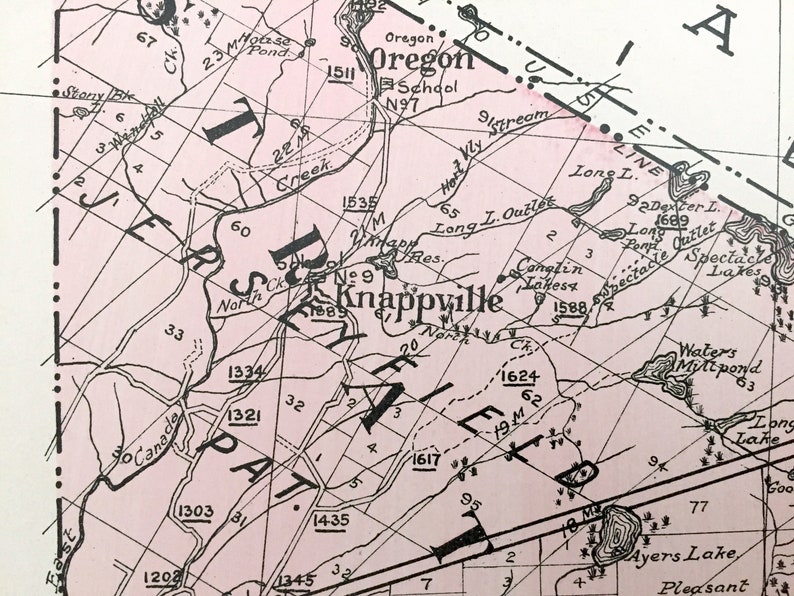 Antique Fulton County New York 1911 New Century Atlas Map Etsy