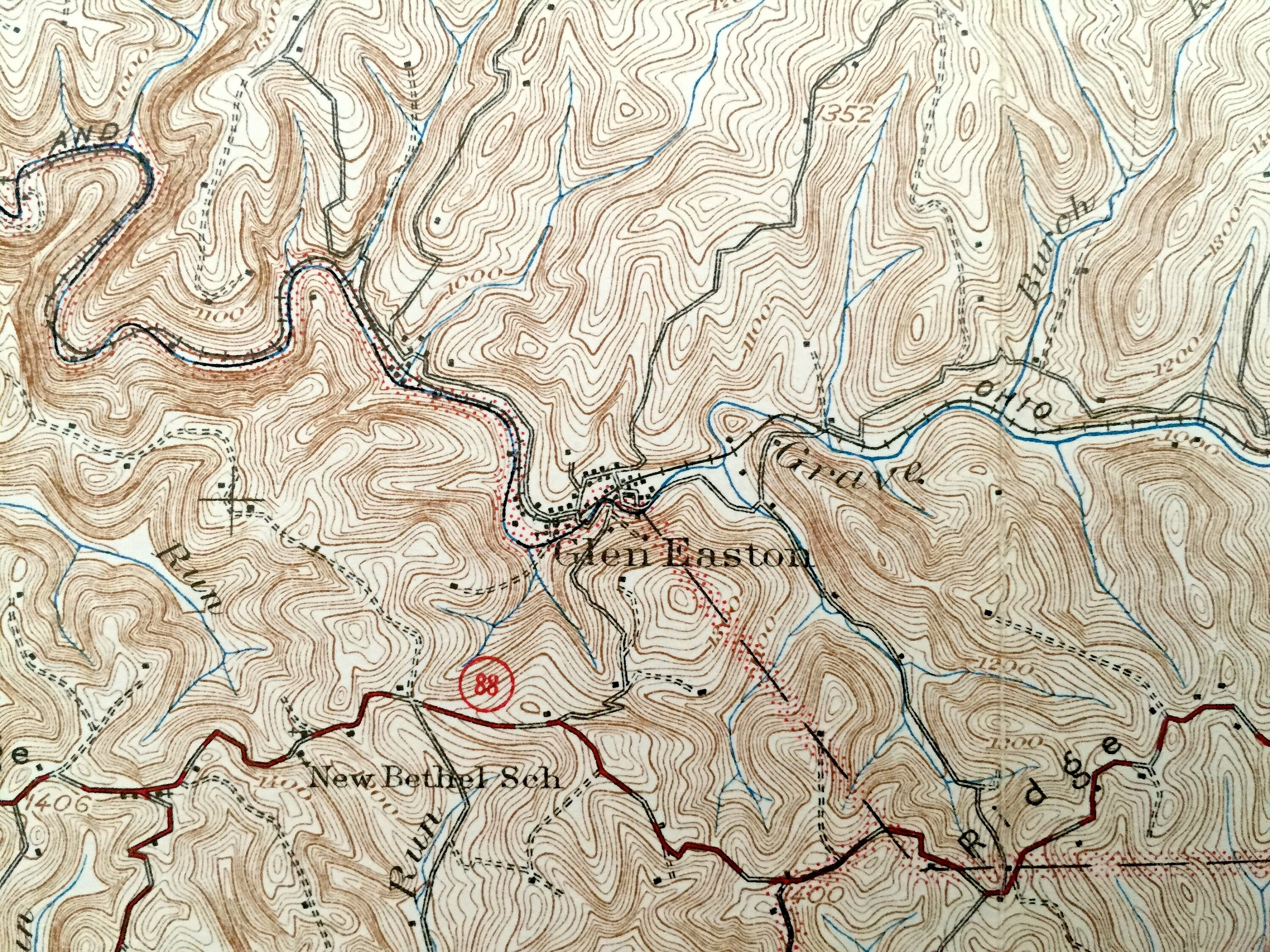 Antique Cameron West Virginia 1942 US Geological Survey Etsy