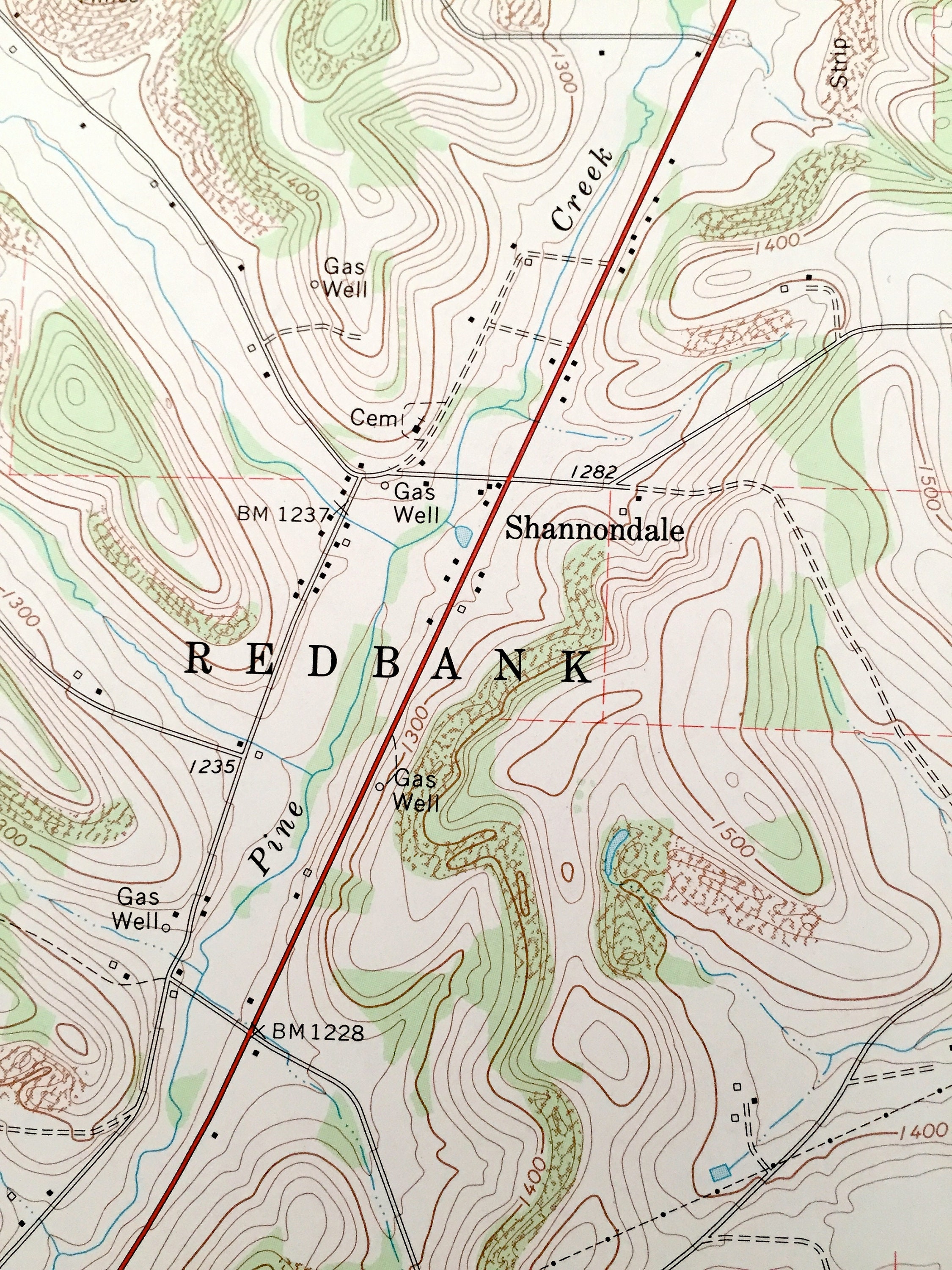 Antique Summerville Pennsylvania 1969 US Geological Survey Etsy