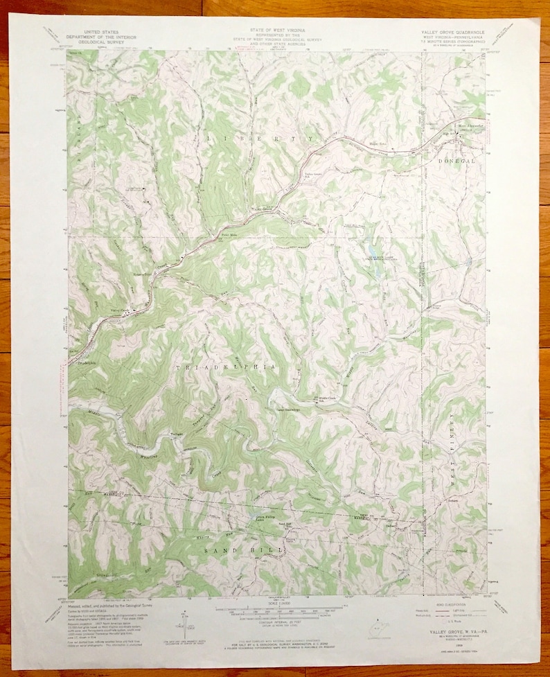 Antique Valley Grove West Virginia & Donegal Pennsylvania Etsy