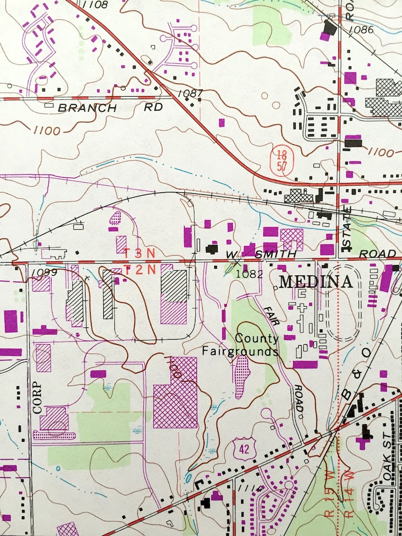 Antique Mallet Creek Ohio 1961 US Geological Survey Etsy