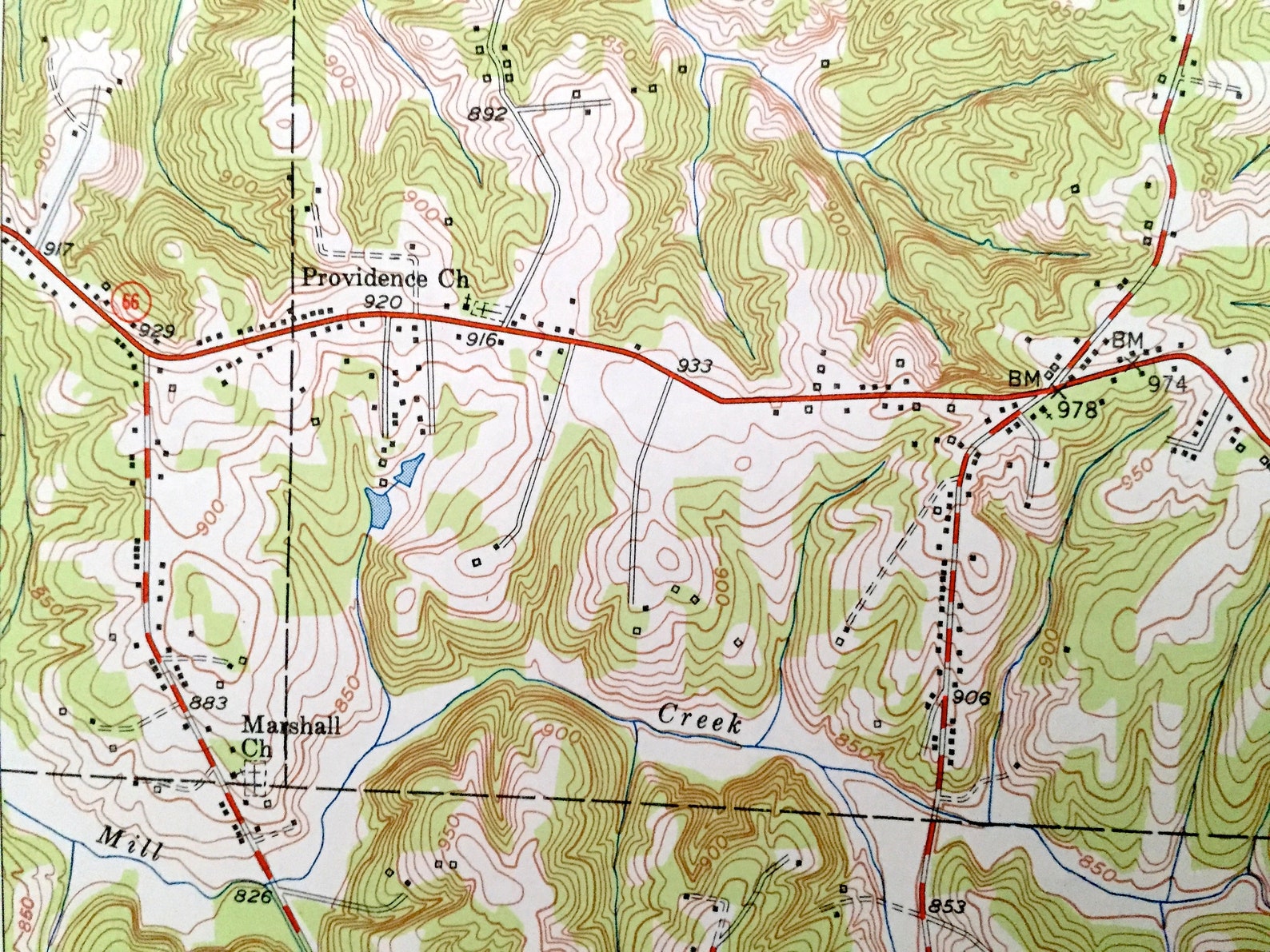 Antique Walkertown North Carolina 1951 US Geological Survey Etsy
