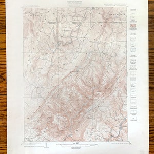 Antique Grantsville, Maryland 1908 US Geological Survey Carte topographique – Allegany, Garrett County, Barton & Somerset, Pennsylvanie MD PA