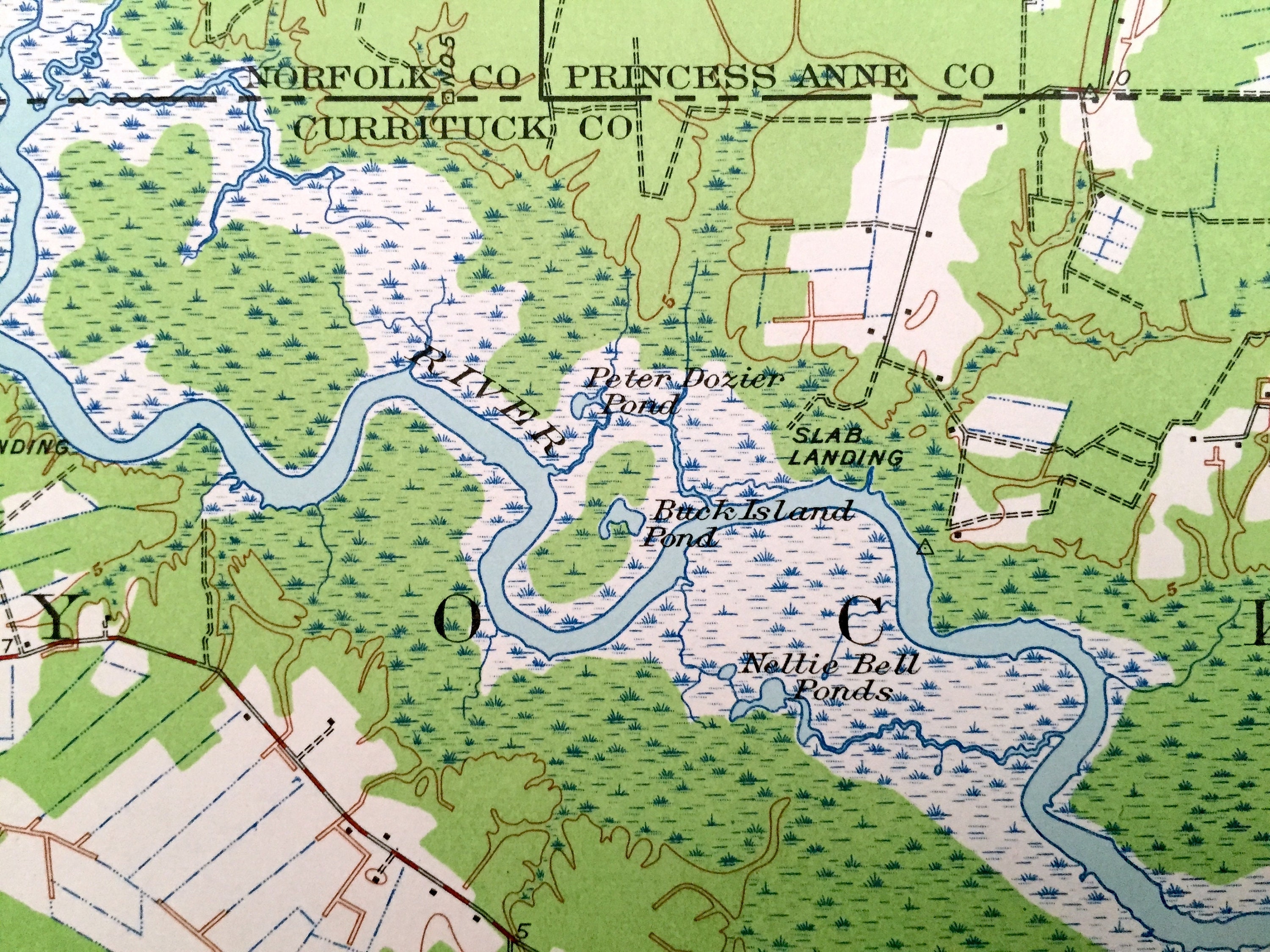 Antique Moyock North Carolina 1939 US Geological Survey Etsy UK