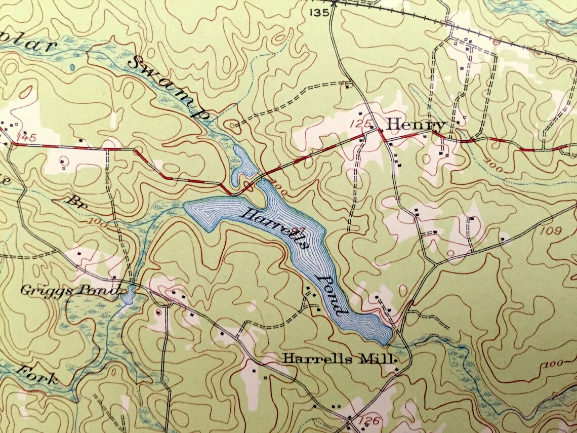 Antique Jarratt Virginia 1951 US Geological Survey Etsy